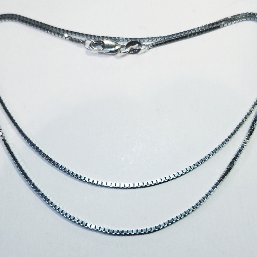 14k Gold Box Chain Necklace